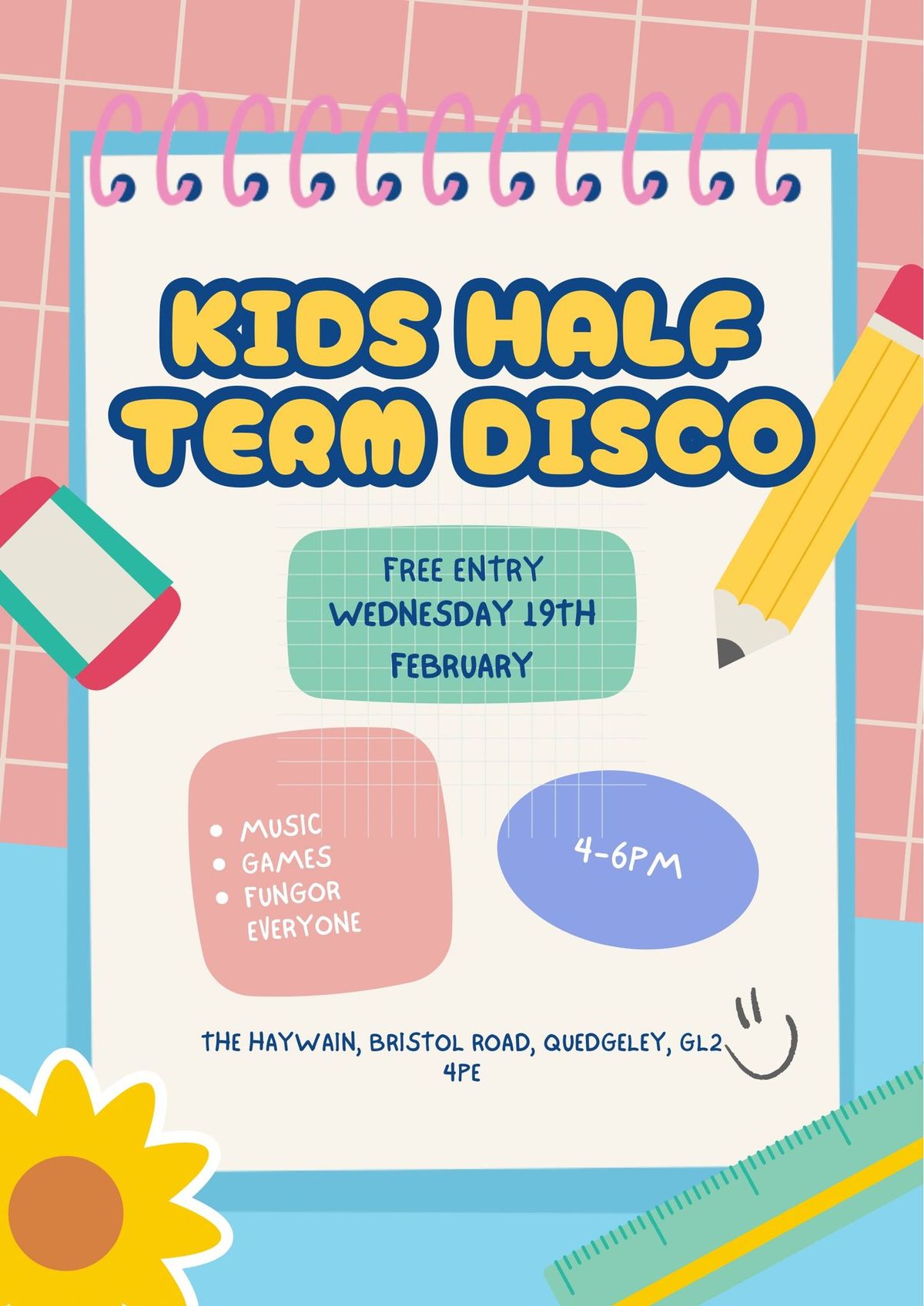 Kids Free Half Term Disco 