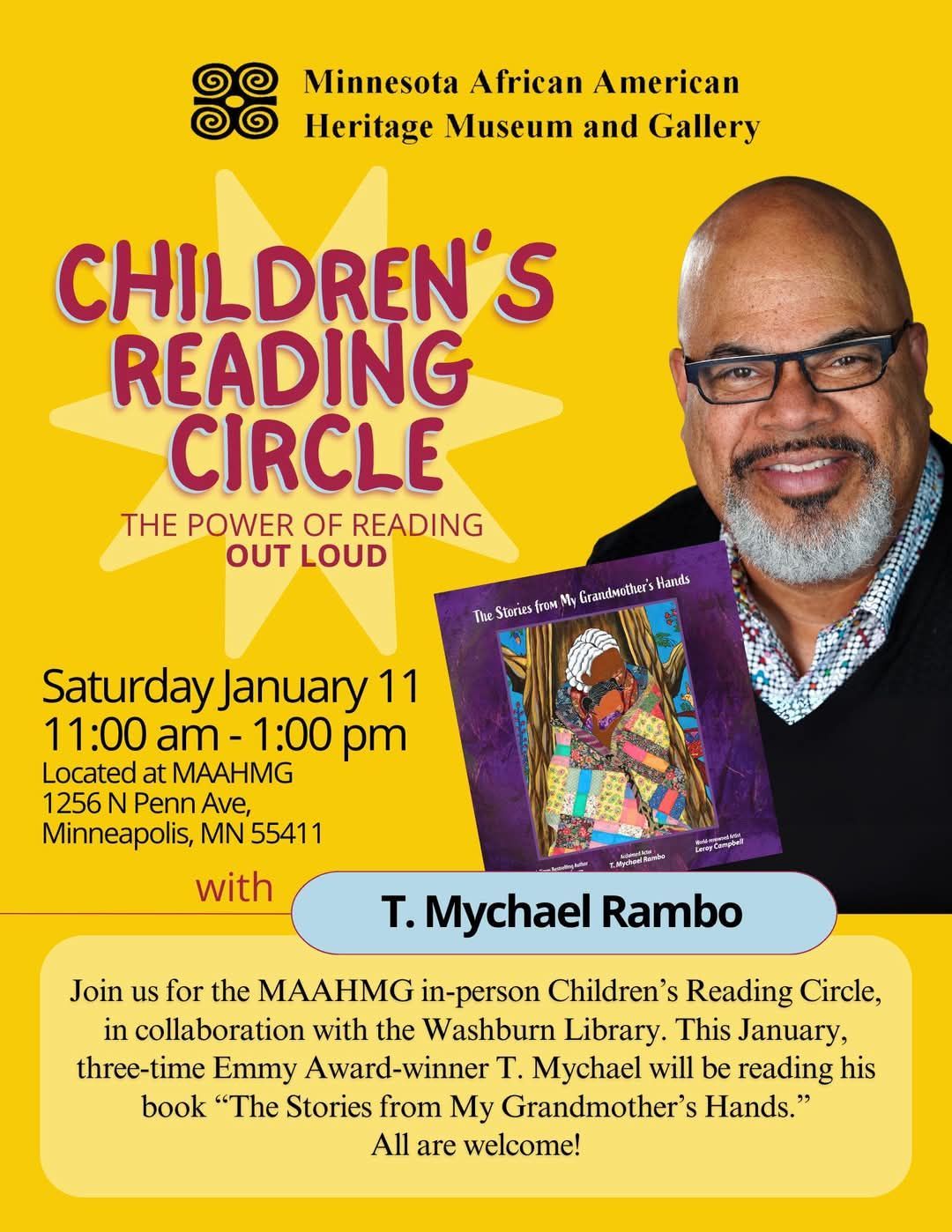 Children\u2019s Reading Circle with T. Mychael Rambo