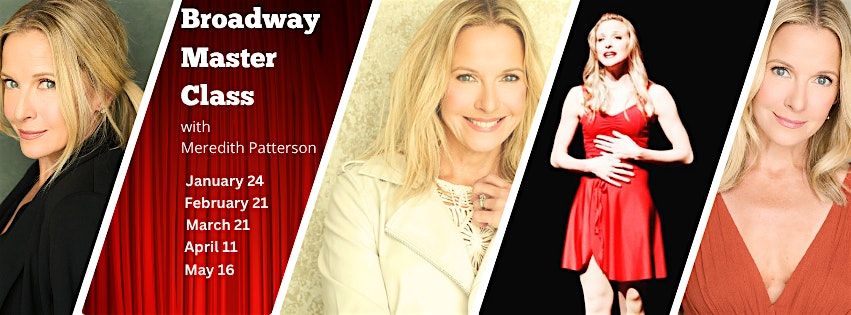 Broadway Master Classes with Meredith Patterson - January 2026