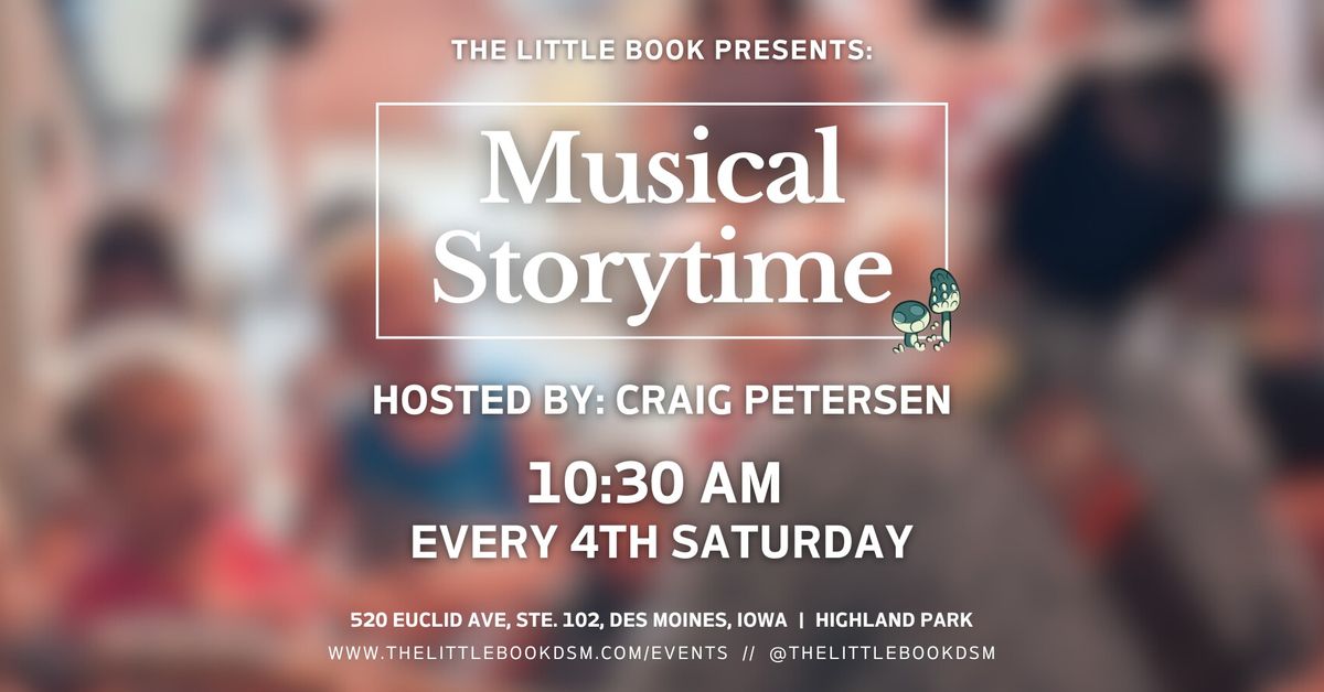 Musical Storytime with Local Performer Craig Petersen