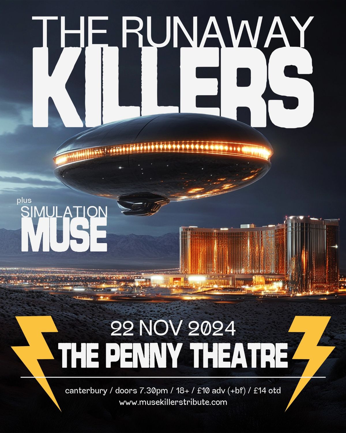 The Runaway Killers - The Killers Tribute + Simulation Muse - The Muse Tribute