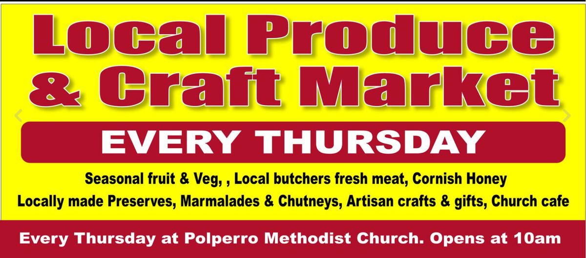 Artisans in Polperro Local produce & Craft market