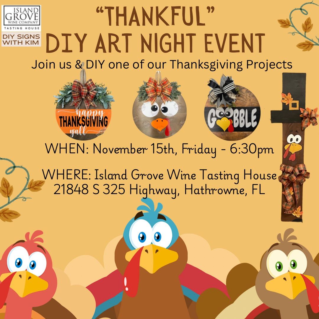 THANKFUL DIY Art Night Event