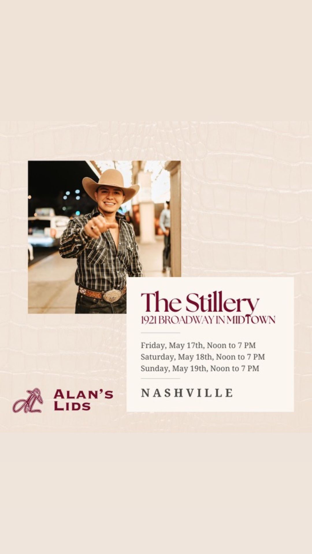 Nashville, Tennessee Pop up at The Stillery ?