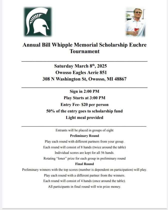 Annual Bill Whipple Euchre Tourney