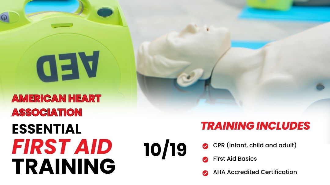 American Heart Association First Aid\/CPR Course - Afternoon Course