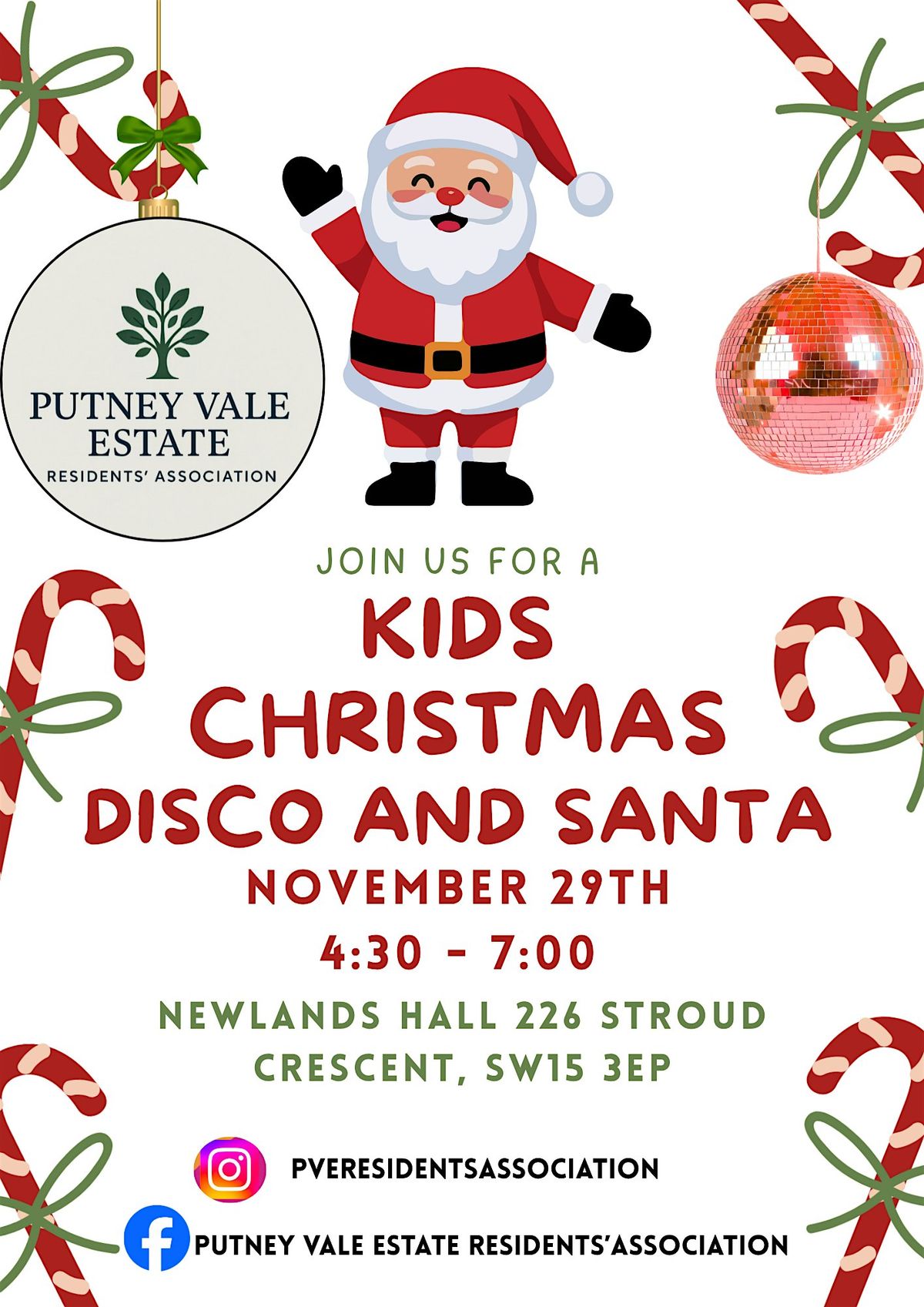 Christmas Disco and Santa