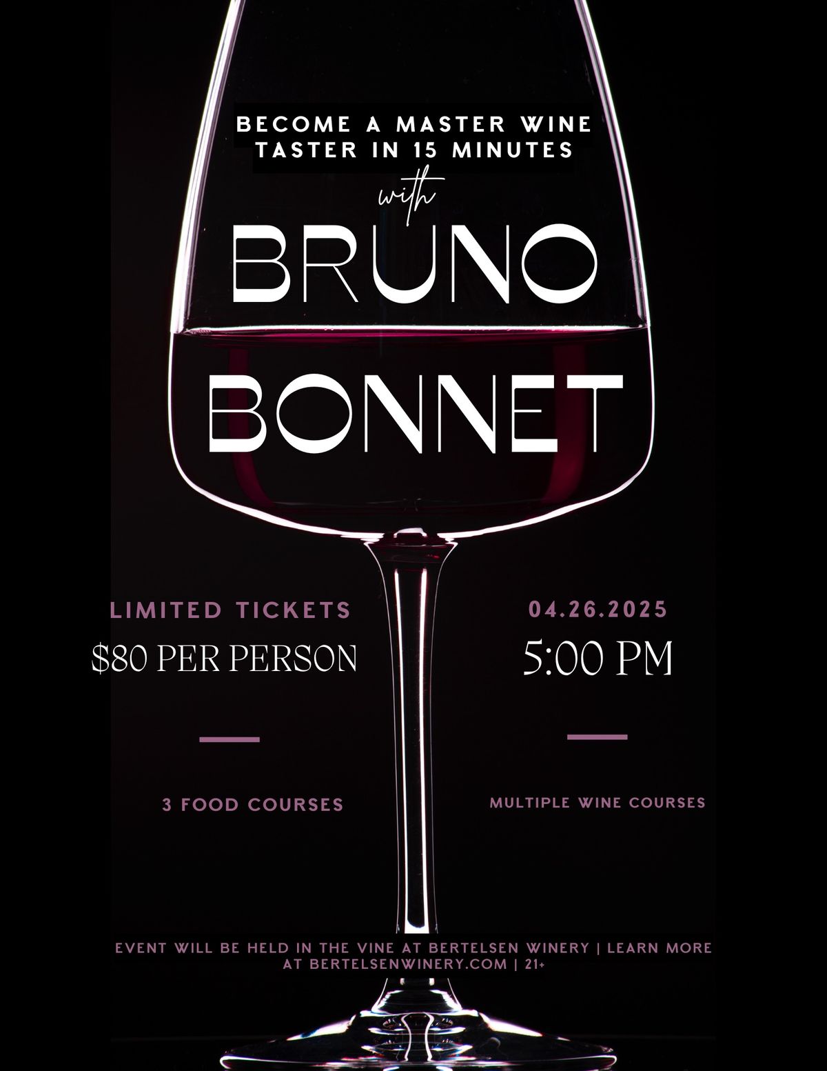 Become A Master Wine Taster in 15 Minutes with Bruno Bonnet