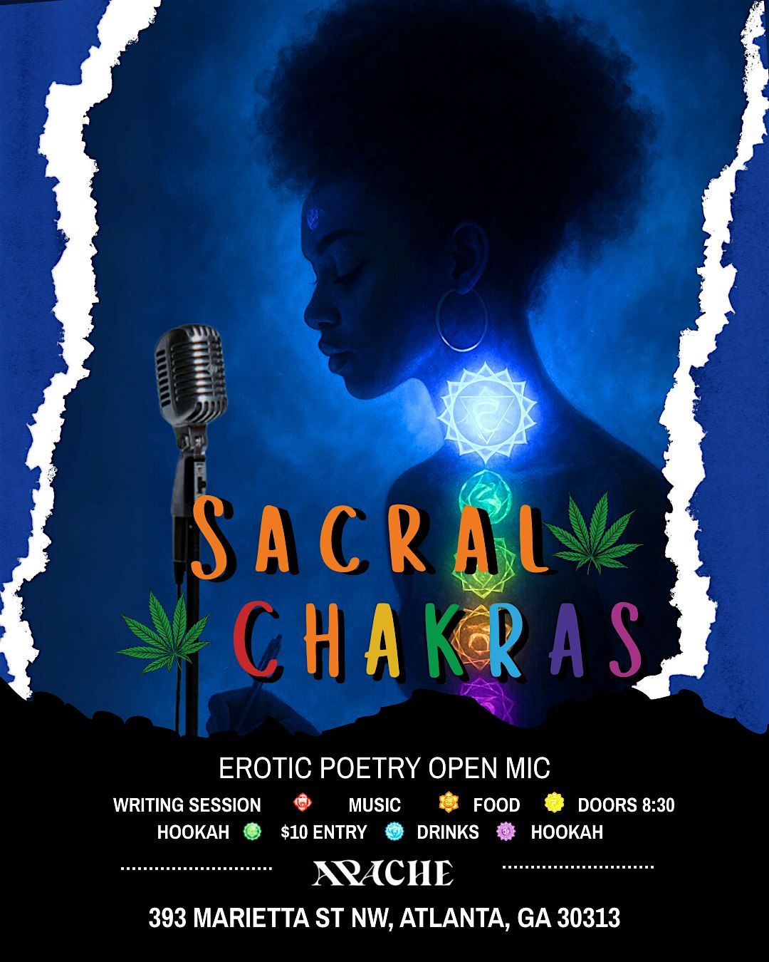 Sacral Chakras: Poetry Open Mic, Writing Session, & Artist Showcase
