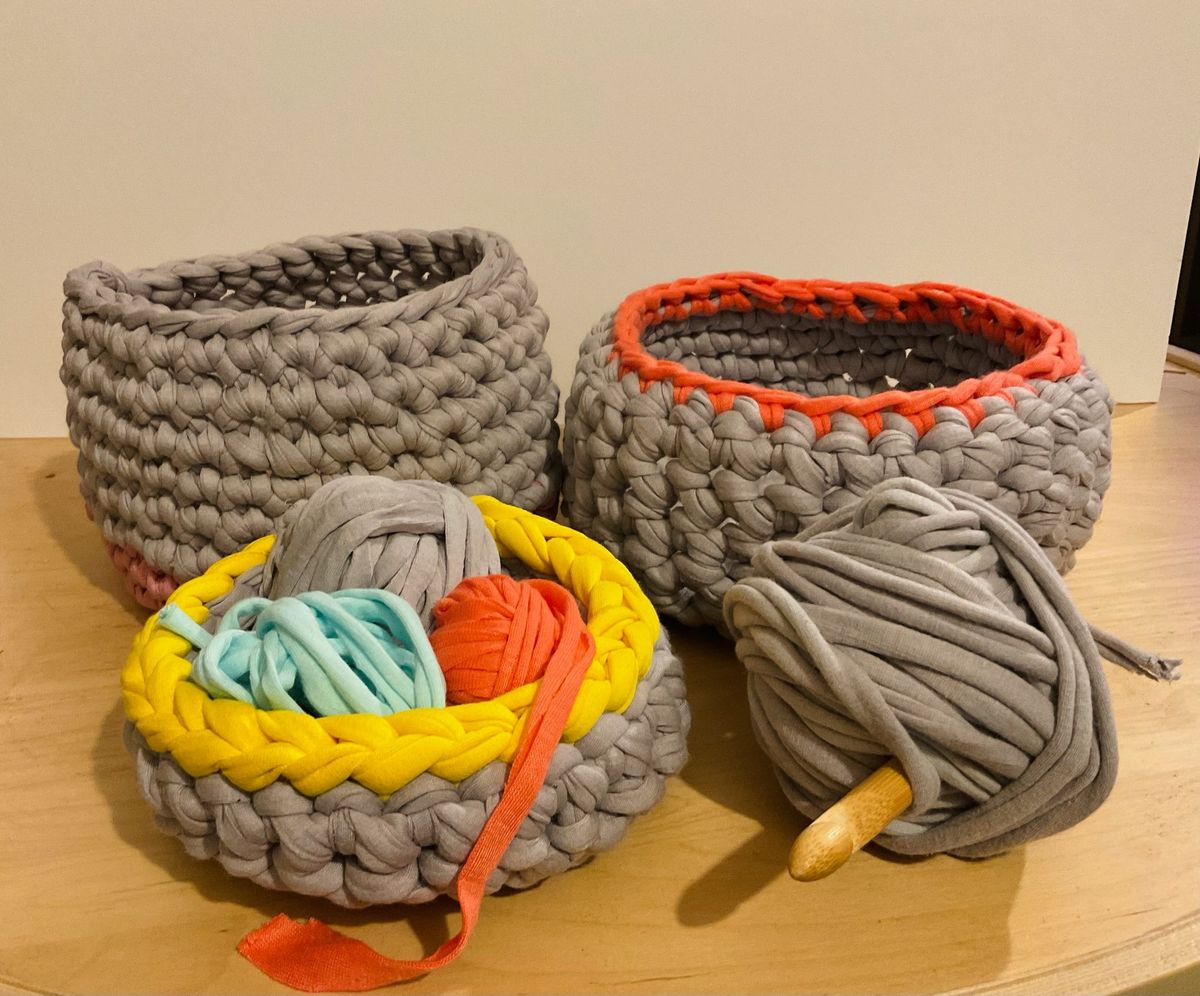 Simple crochet basket -workshop (Eccles)