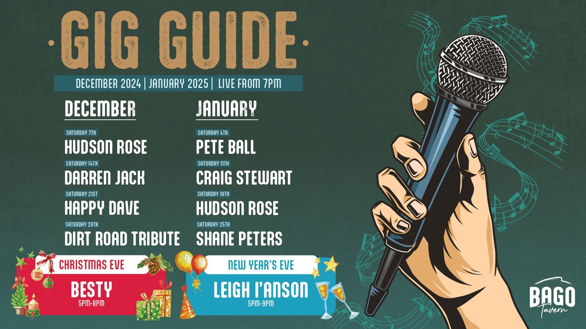 Gig Guide - December & January 25