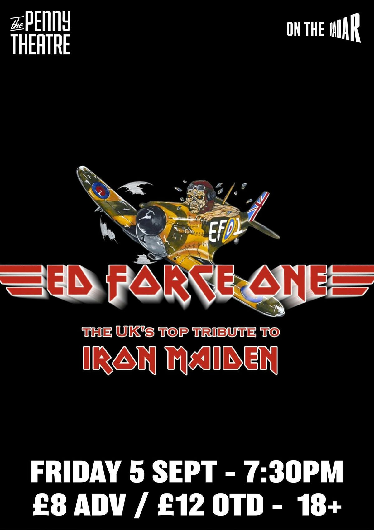 Leading Iron Maiden Tribute Ed Force One Live At The Penny Theatre