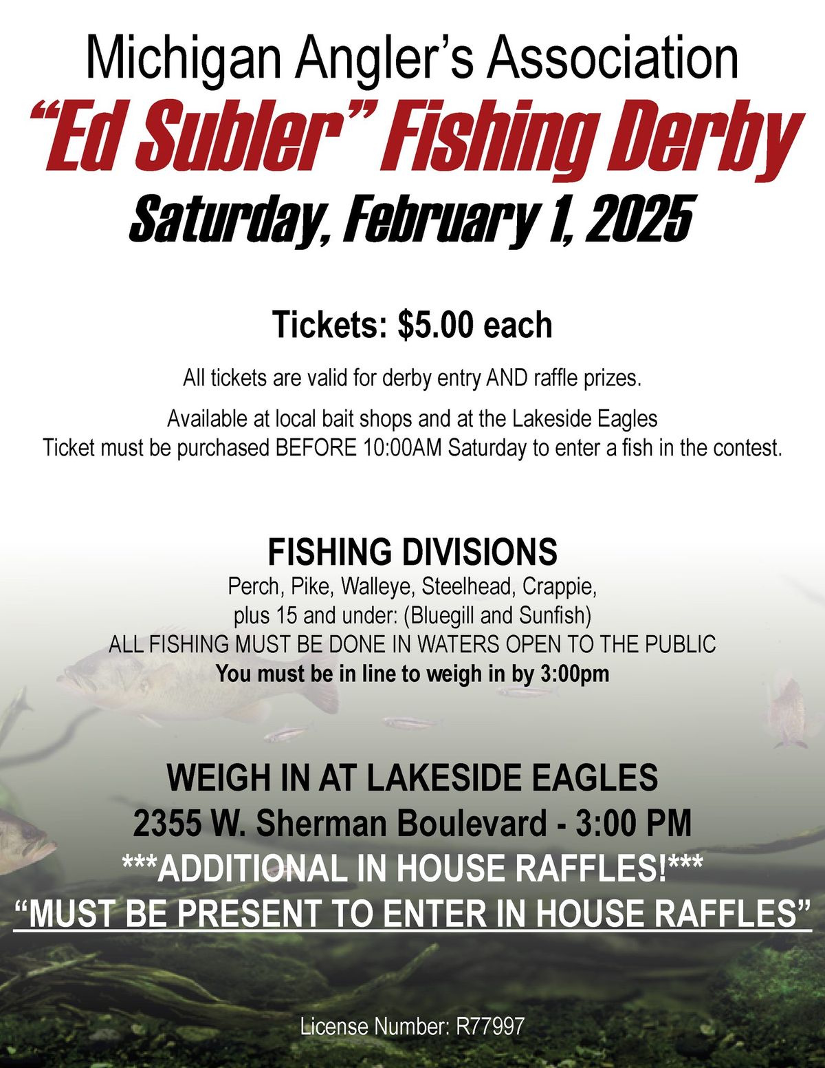 "Ed Subler" Fishing Derby