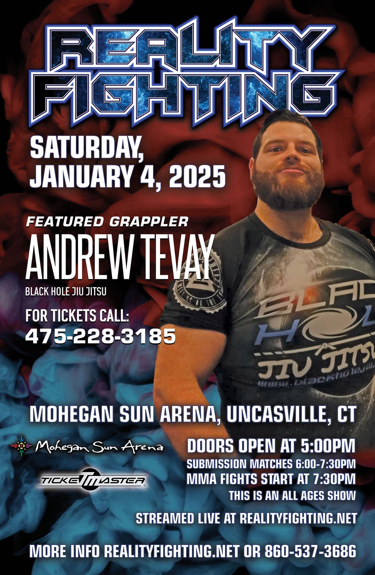 Andrew Tevay vs Mike Burchell at the Mohegan Sun Arena