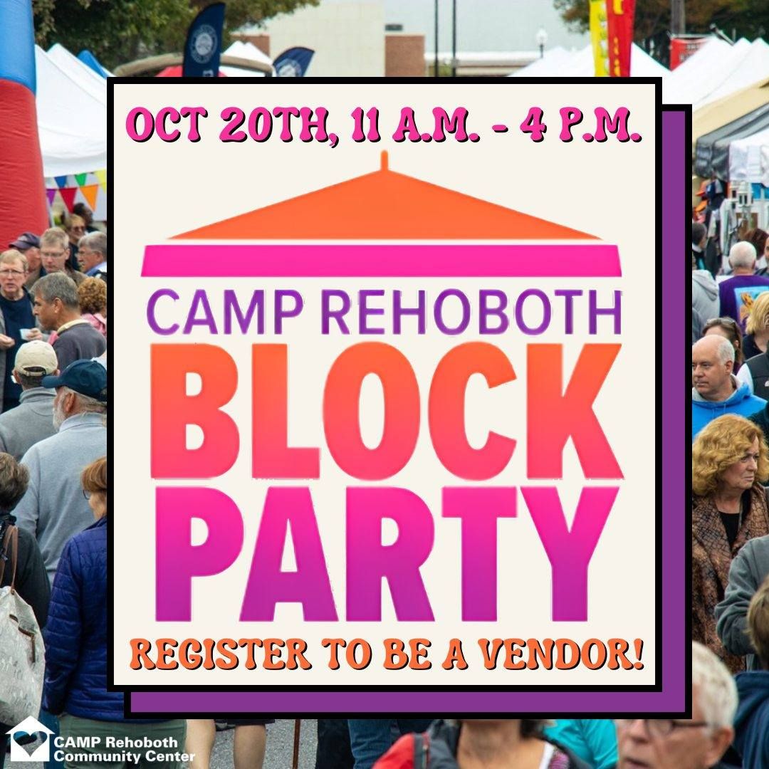 Vendor Event at CAMP Rehoboth Community Center