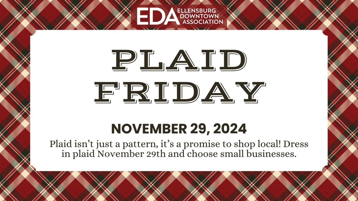 Plaid Friday Shopping in Downtown Ellensburg