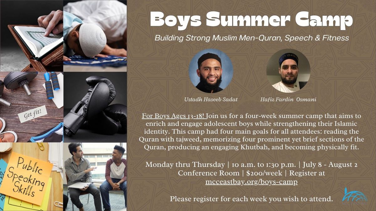 MCC Boys Summer Camp 2024 | Ustadh Haseeb Sadat and Ustadh Fardin Osmani