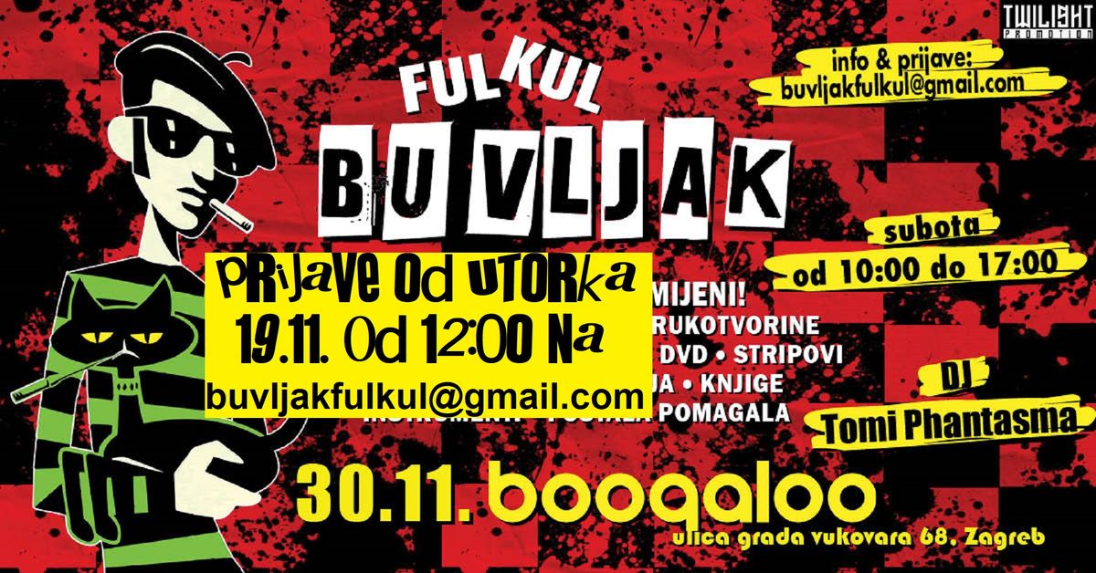 FUL KUL BUVLJAK + DJ Tomi Phantasma (prijave od utorka 19.11.) 