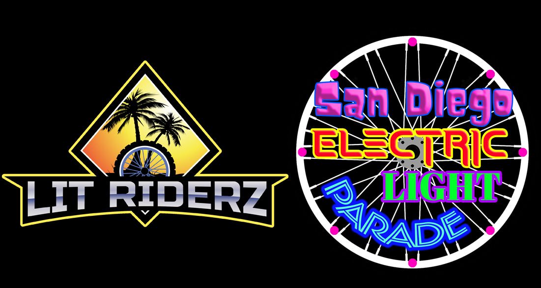 Lit Riderz ride with San Diego Electric Light Parade 