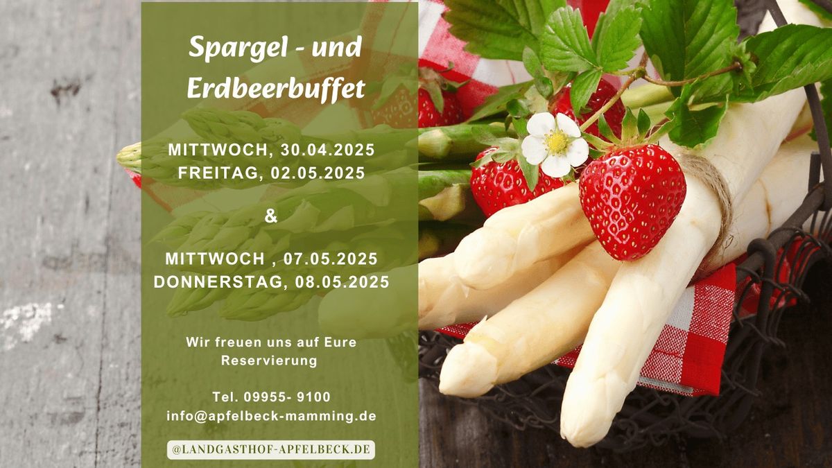 Spargel - und Erdbeerbuffet