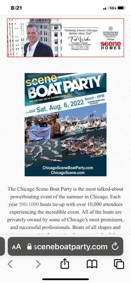 Chicago Scene Boat party