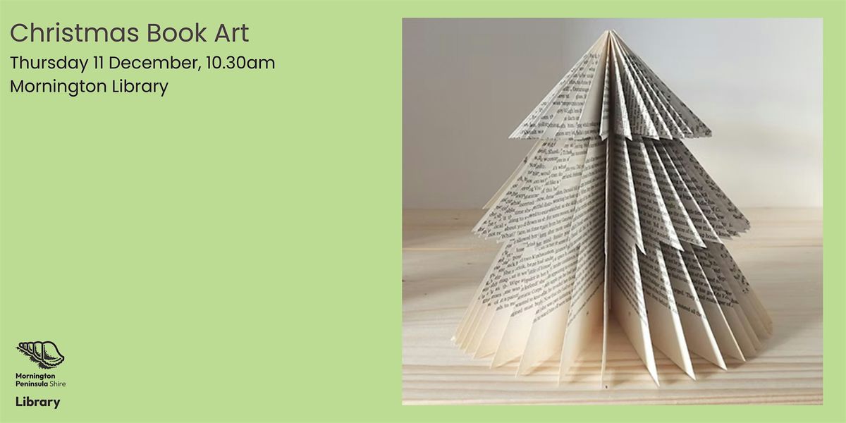 Christmas Book Art - Mornington Library