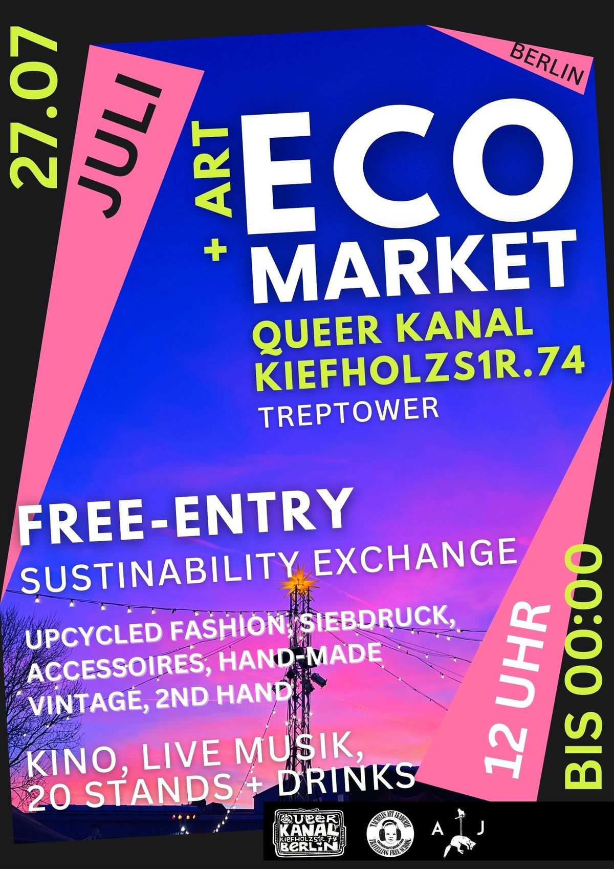 OPEN-AIR "ECO & Sustainable Market + Art in Treptower Berlin"