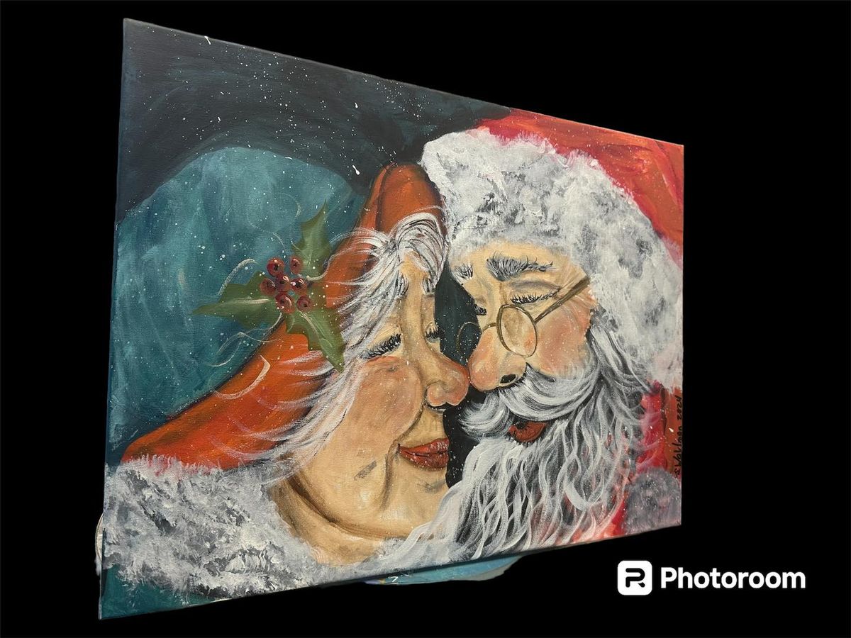 Mr and Mrs Claus 24x18 Acrylics Workshop