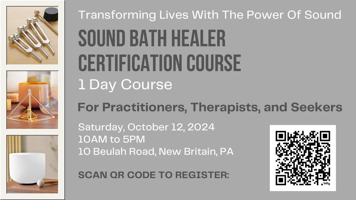 Sound Bath Healer Certification Course