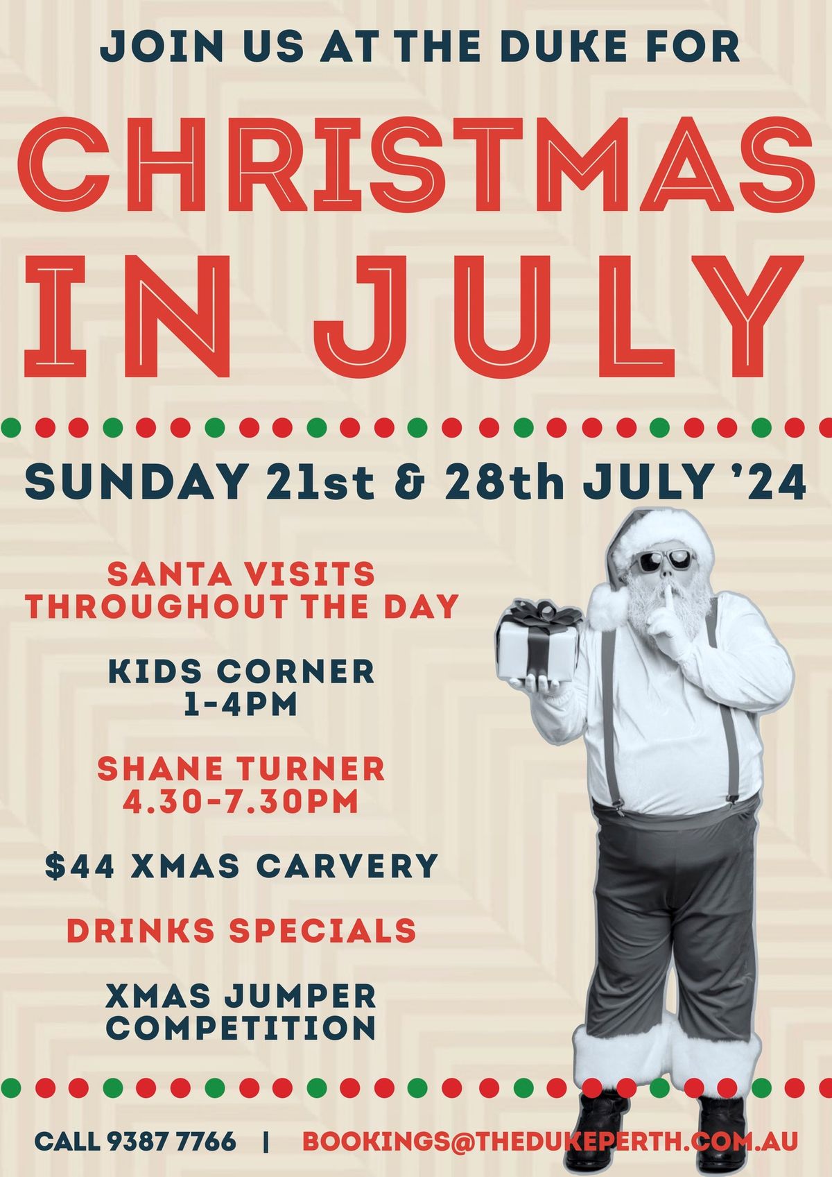 The Duke's Christmas in July Family Day