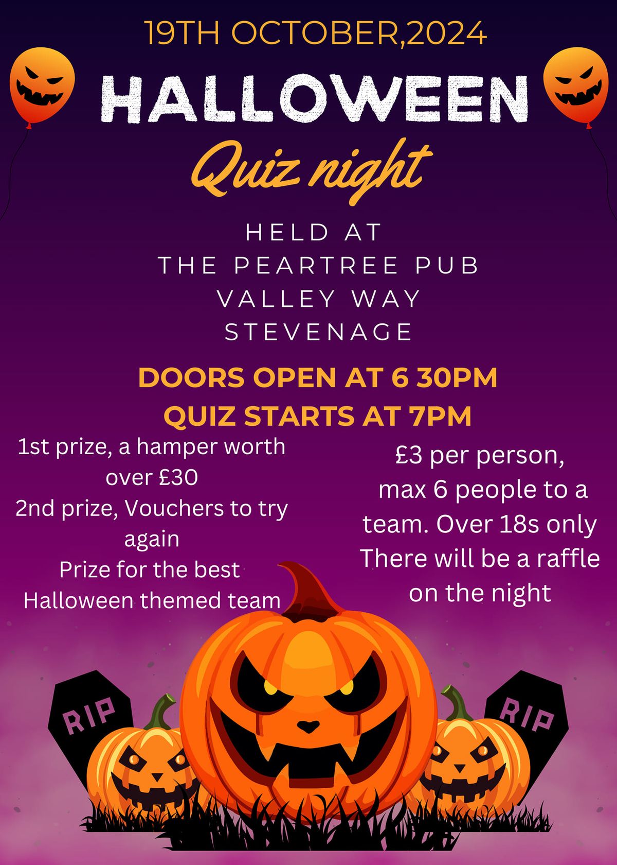 Halloween quiz night