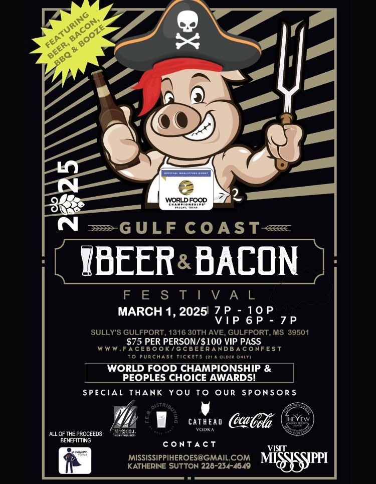 Gulf Coast Beer, Bacon & BBQ 2025:  World Food Championships Qualifying Event