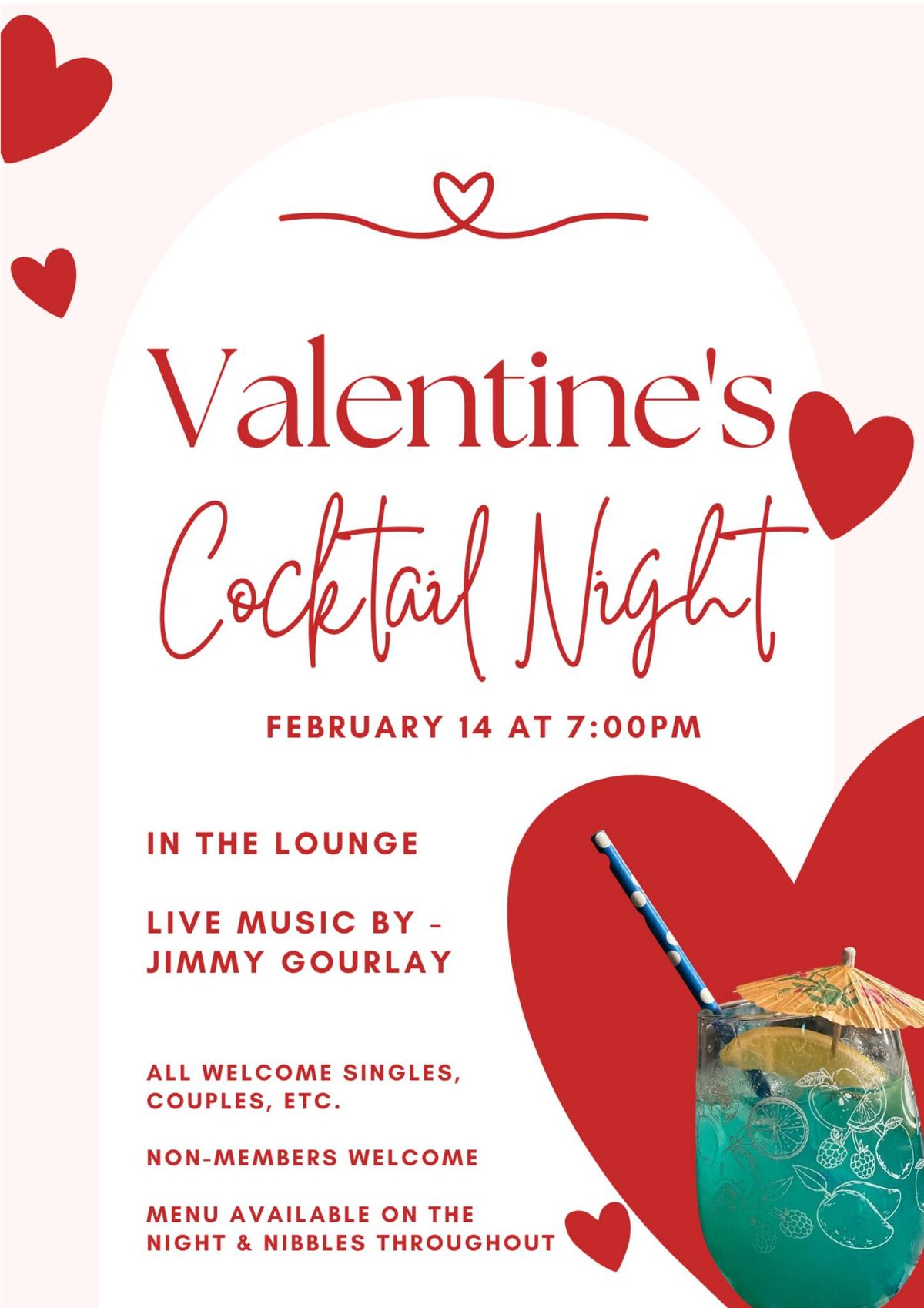 Valentines Day Cocktail Night