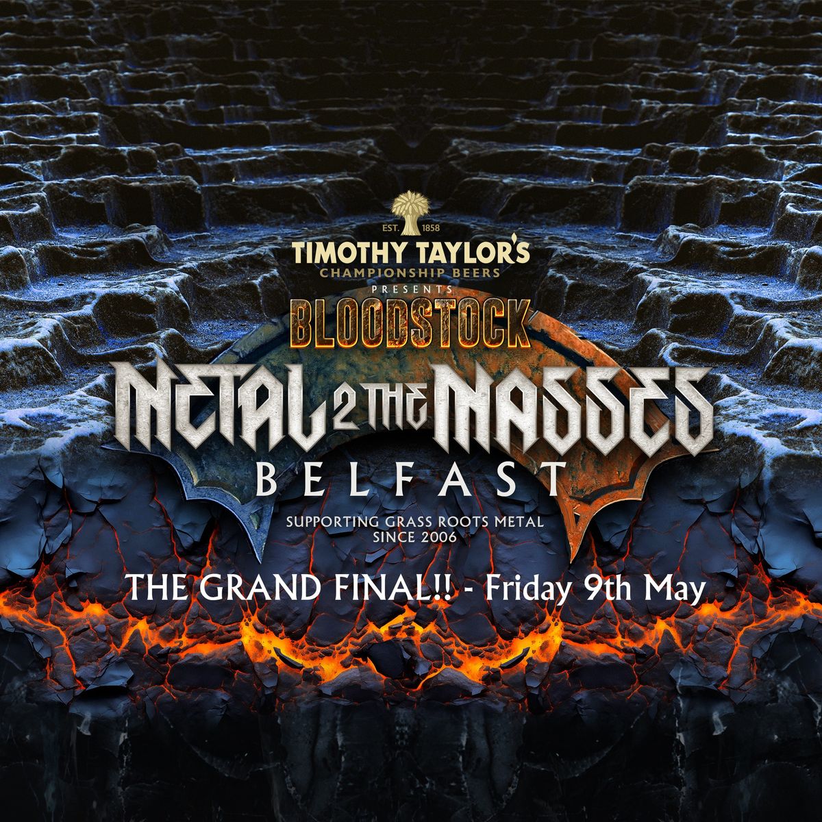 Metal 2 the Masses Northern Ireland - THE GRAND FINAL 2025!! Friday 9th May 2025, Voodoo Belfast