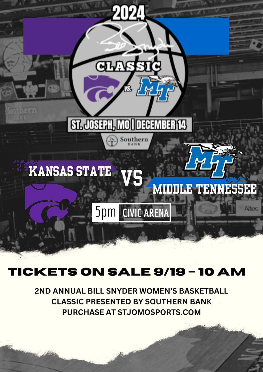 Bill Snyder Women's Basketball Classic: Kansas State vs. Middle Tennessee