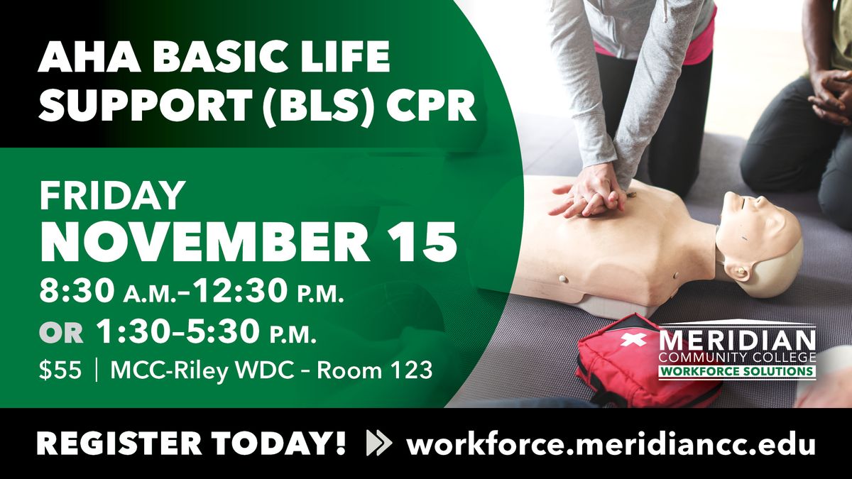 AHA BASIC LIFE SUPPORT CPR CERTIFICATION CLASS