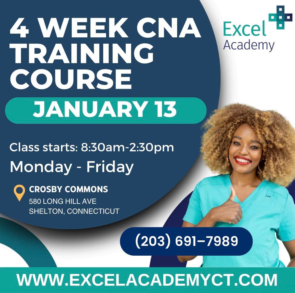 CNA 4 Week Training - Shelton, CT 