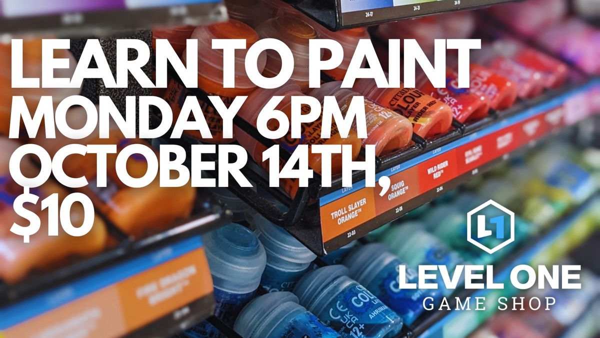 Level One - Learn to Paint