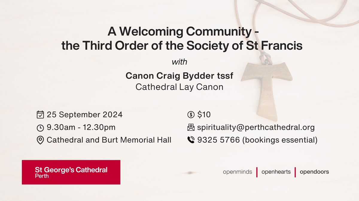 A Welcoming Community - the Third Order of the Society of St Francis