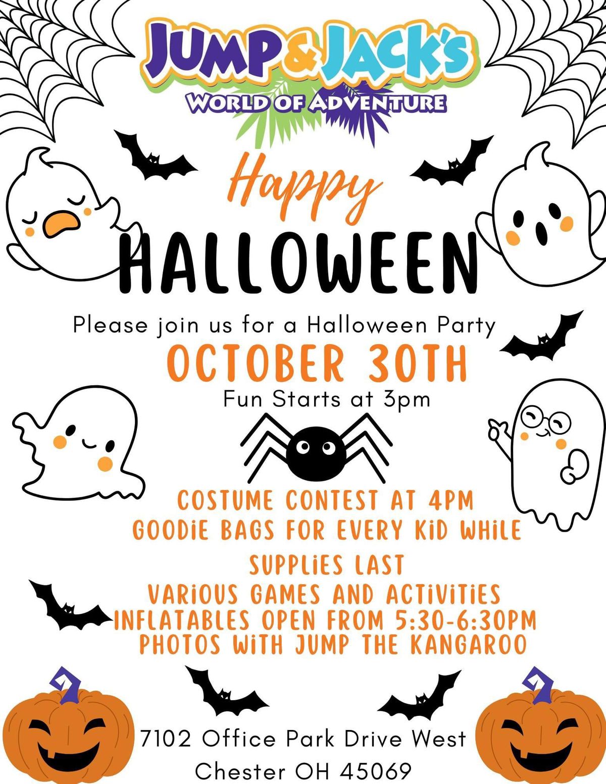 Halloween Party at Jump and Jacks