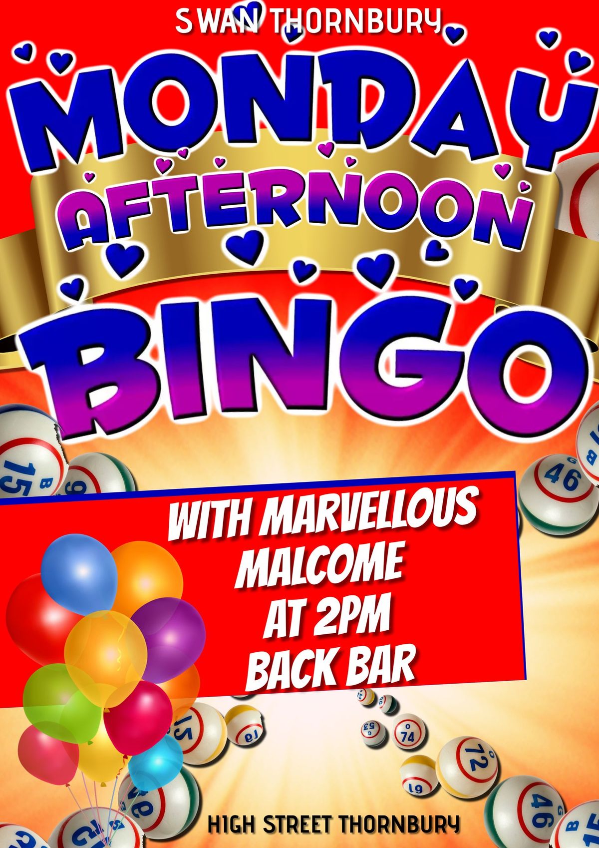 Afternoon Bingo with Marvellous Malcom