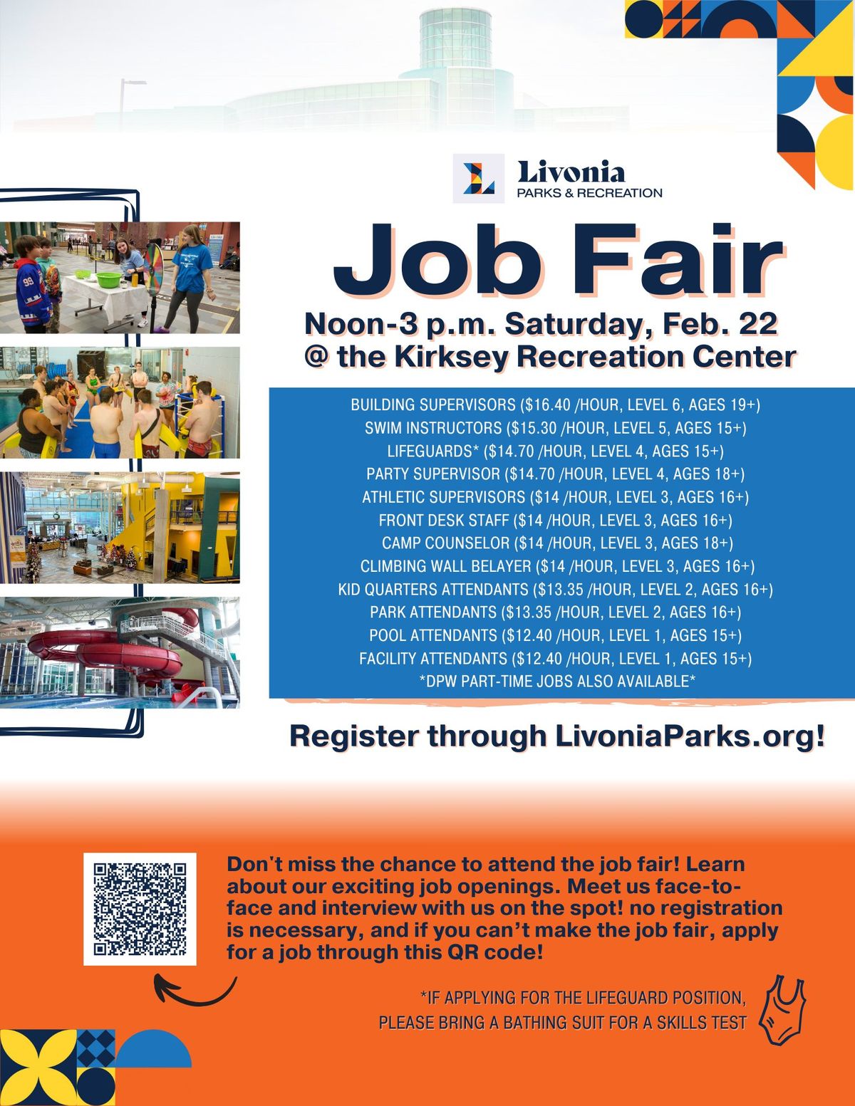 Livonia Parks and Recreation Job Fair