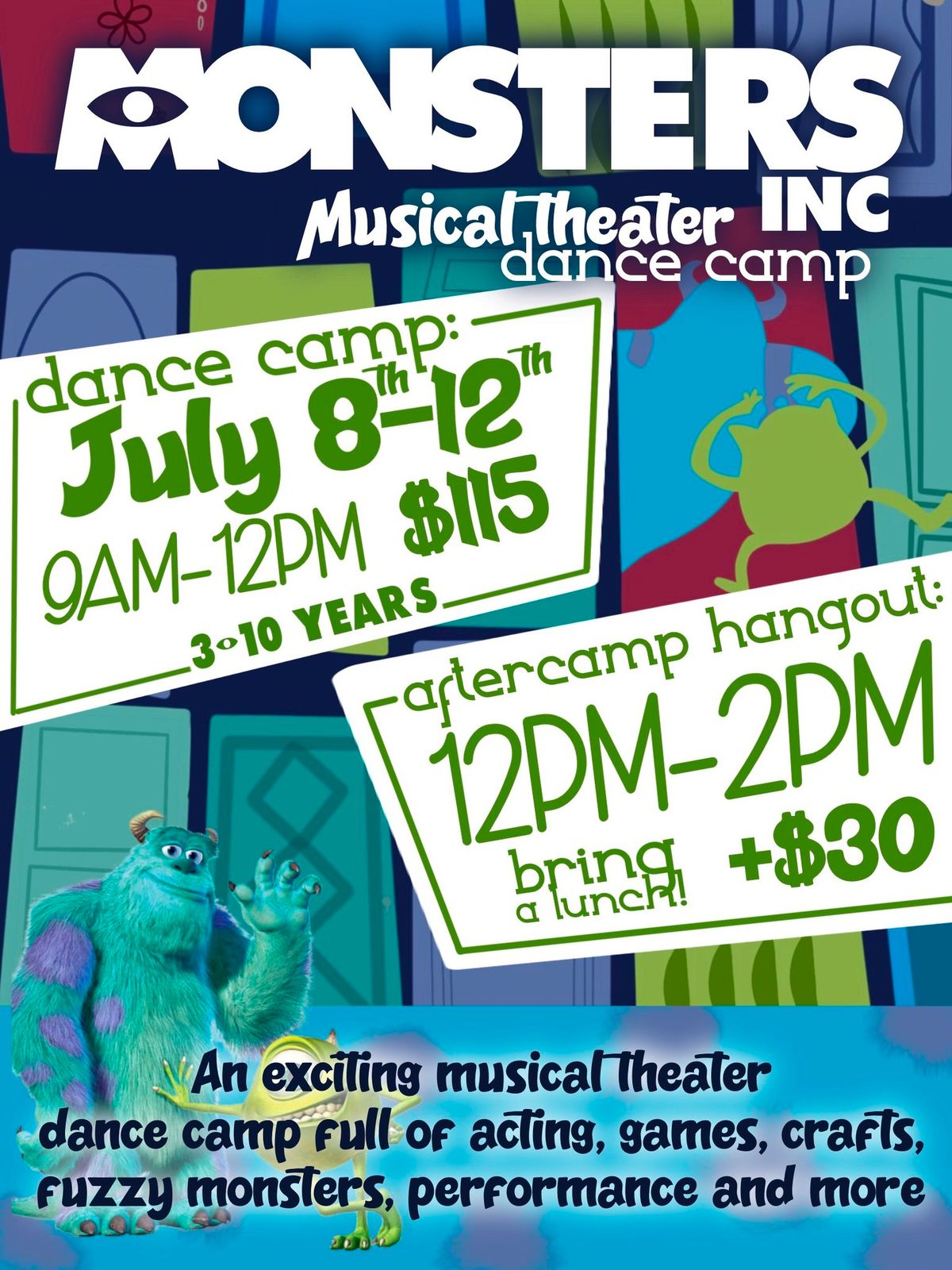 MONSTERS INC MUSICAL THEATER DANCE CAMP