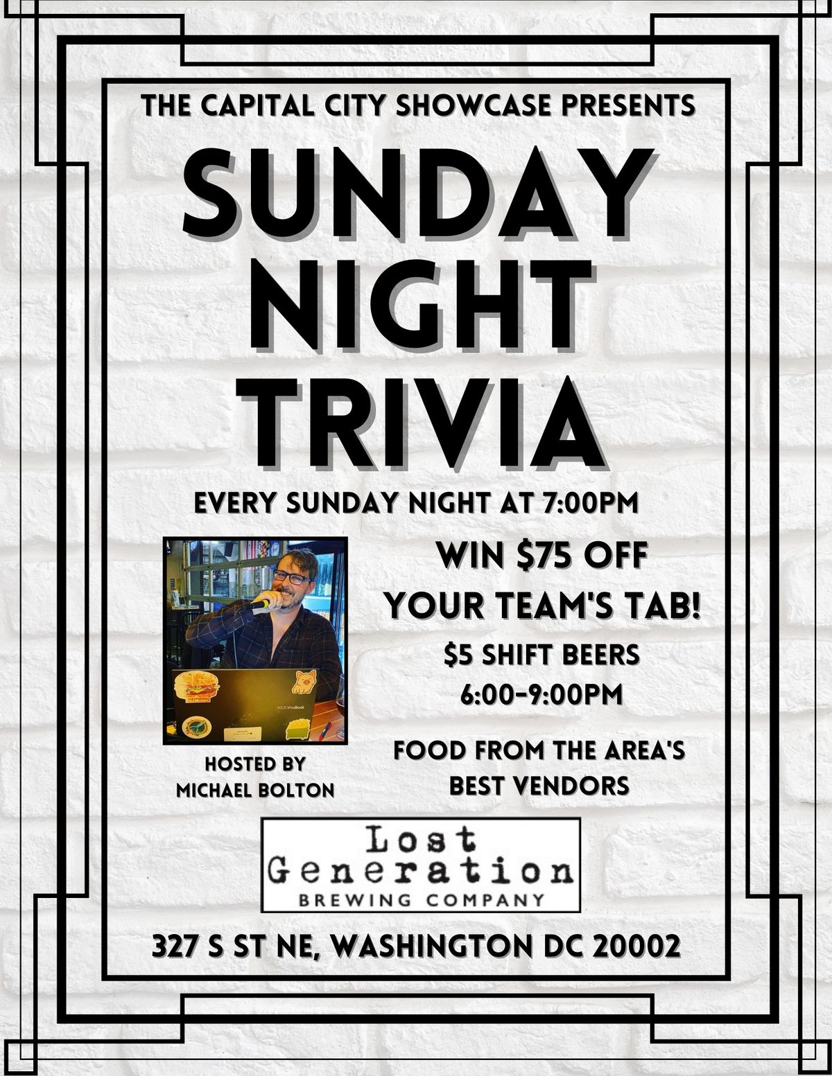 Sunday Night Trivia at Lost Generation Brewing Company