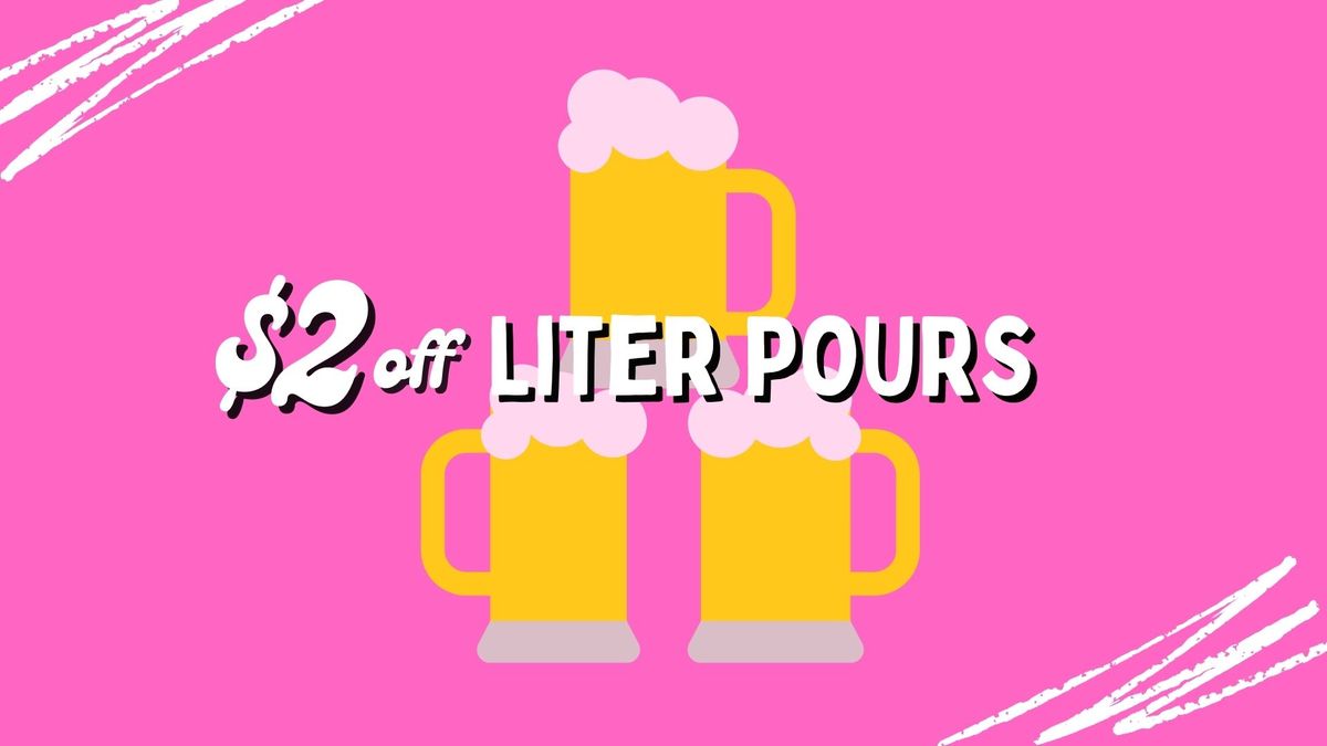 $2 Off Liter Pours