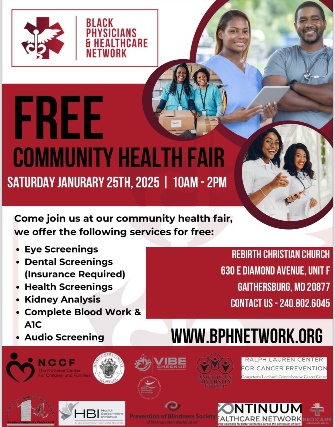 Rebirth Christian Center: Community Health Fair