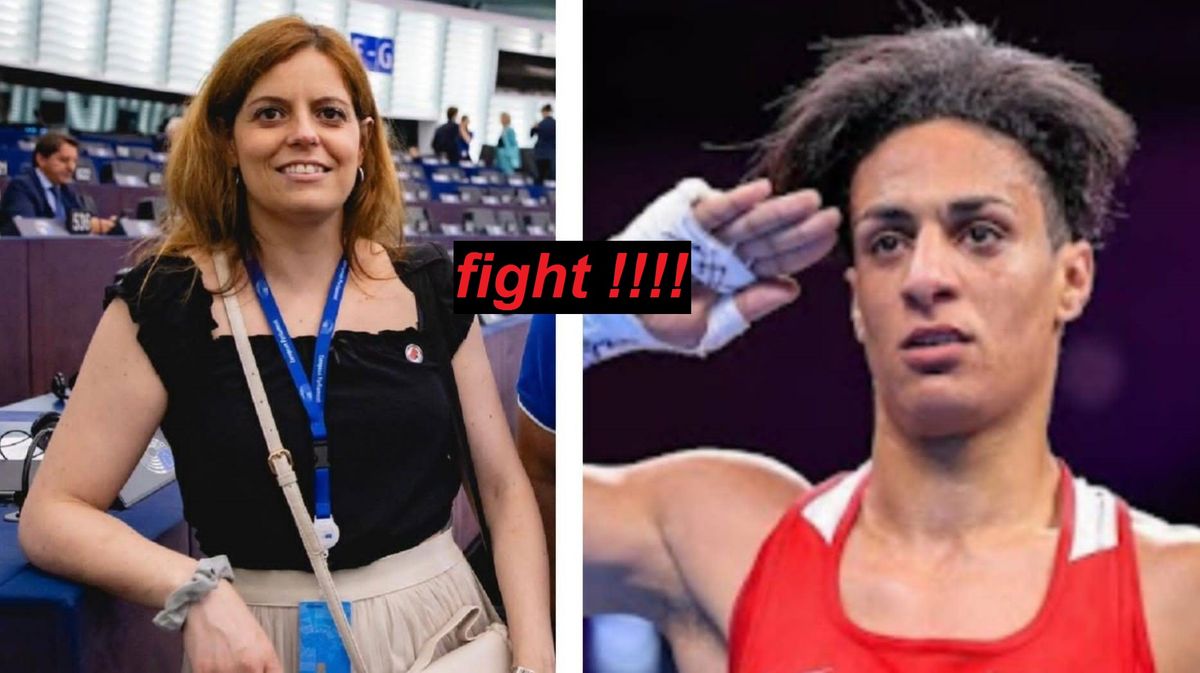 boxing match : Ilaria Salis vs Imane Khelif