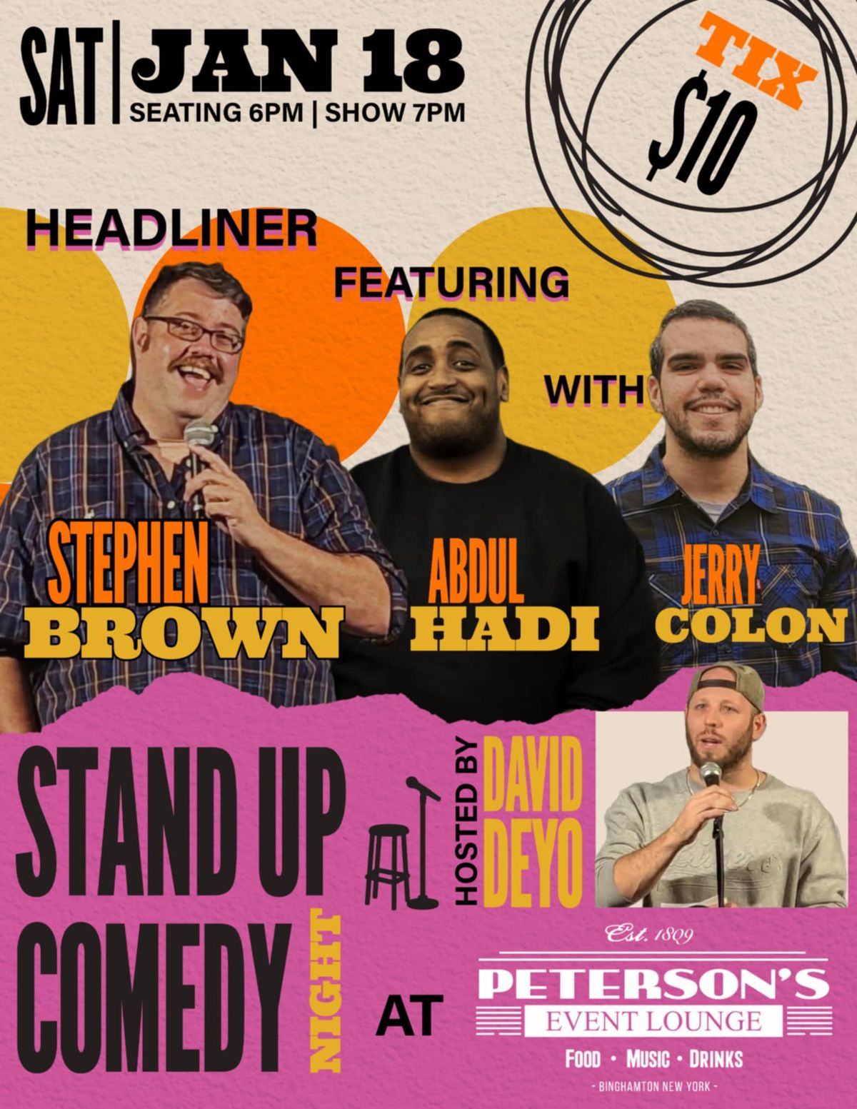 Comedy Night at Peterson\u2019s