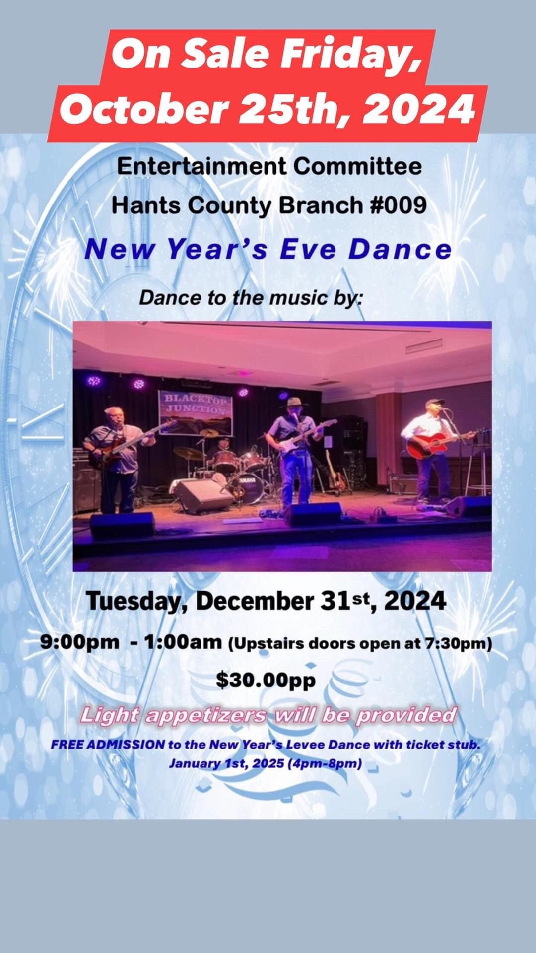 New Years Eve Dance - featuring Blacktop Junction