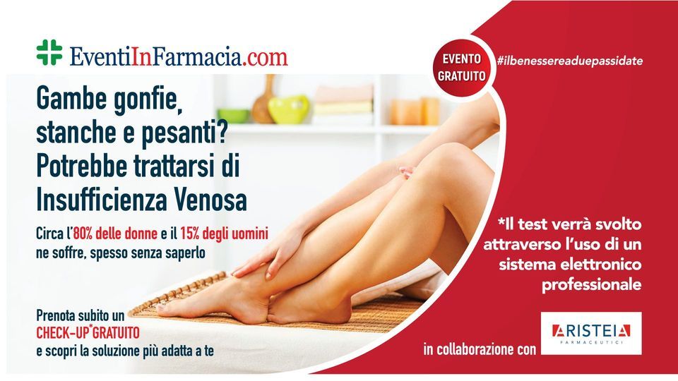 Evento Benessere delle Gambe a Catania Farmacia La Corte
